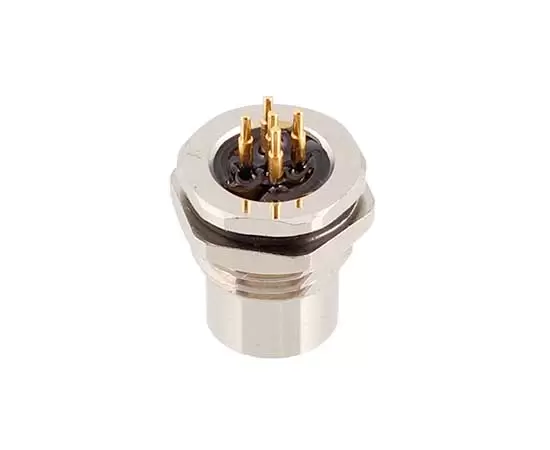 M12メスバックマウントソケット（PCB）M16*1.5/PG9