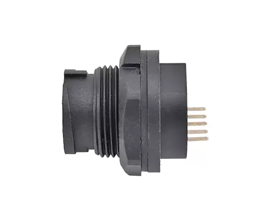 マイクロUSBメスバックマウントPCBレセプタクル（銃剣）