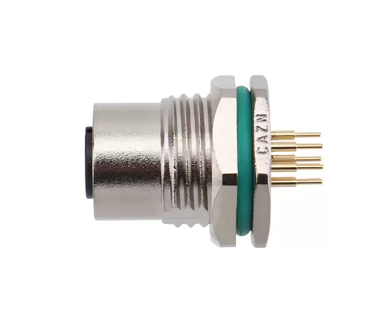 M12亜鉛合金シェルバックマウントソケットPCBネジM16*1.5/PG9