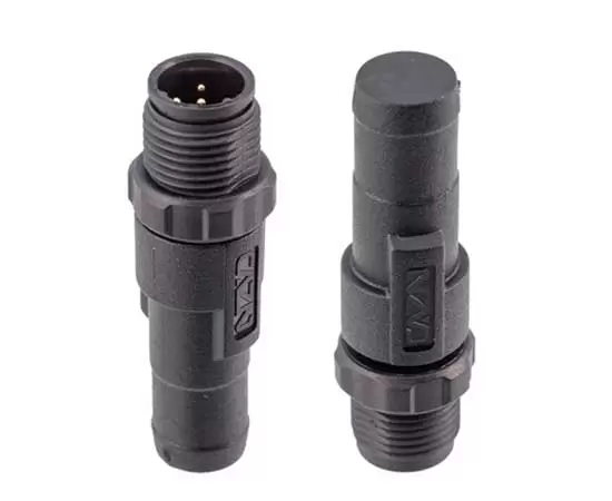 M12オスオームターミナルプラグ（120Ω、プラスチックタイプ）