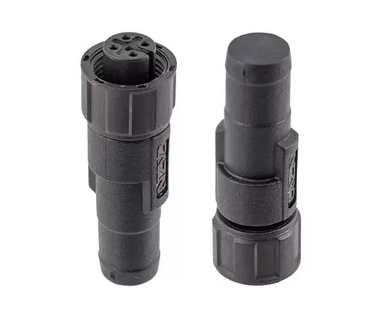 M12メスオームターミナルプラグ（120Ω、プラスチックタイプ）