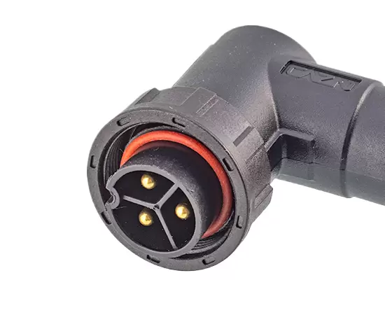 E13男性オーバーモールディング角度プラグケーブル（ねじれ）