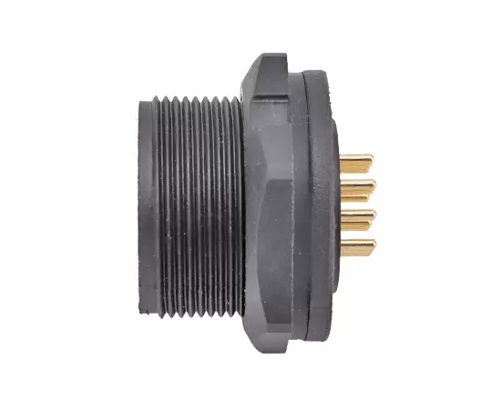 E13 PCBバックマウント男性レセプタクル（ねじれ）