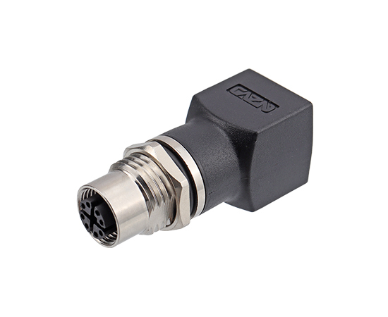 M12ストレートメスからRJ45アダプター180°（データ型）