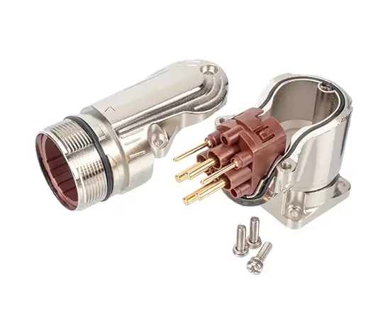 M40湾曲した針タイプの金属組み立てソケット（クリンプ）