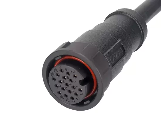 E16ストレートメスオーバーモールドプラグ（銃剣）