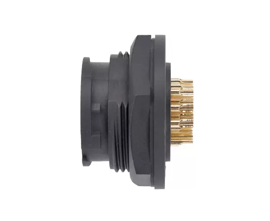 E16男性バックマウントはんだレセプタクル（銃剣）