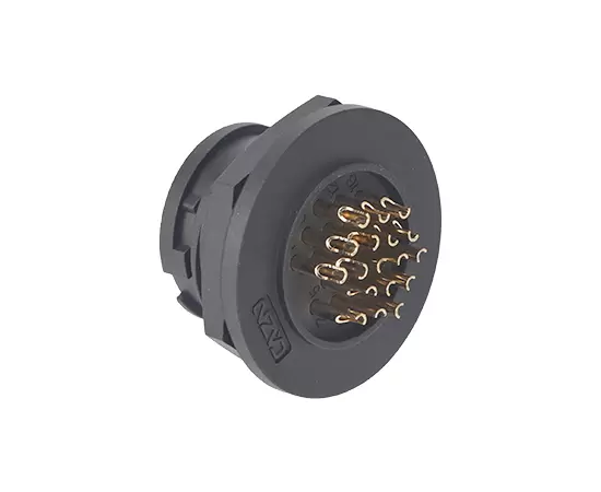 E16男性バックマウントはんだレセプタクル（銃剣）