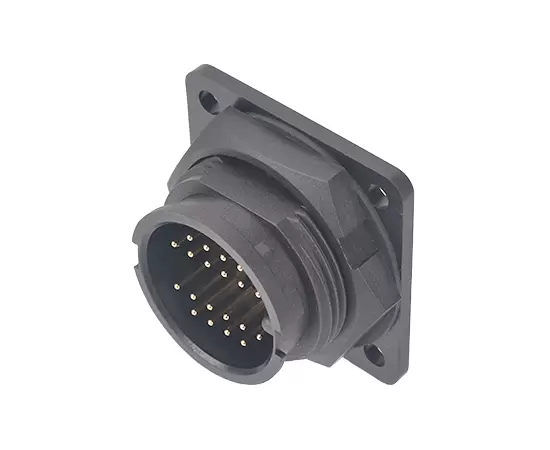 E16男性正方形PCBレセプタクル（銃剣）