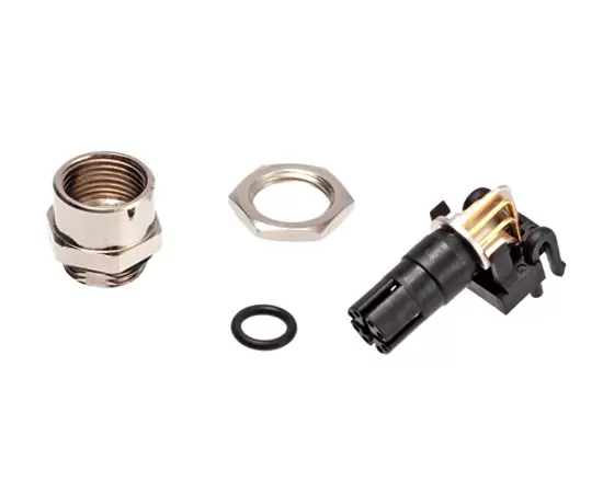 M12直角女性ソケット（データ型、PCB）