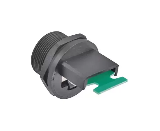 RJ45女性ボードリアシングルイーサネットポートテールプレートソケット付きターミナル（スレッド）