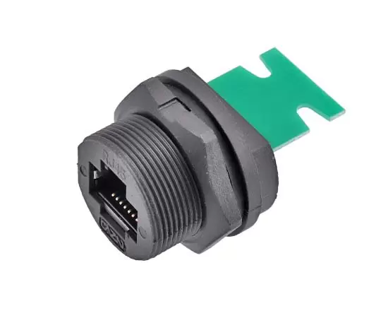 RJ45女性ボードリアイーサネットポートからターミナルネットワークケーブルソケット（Zh1.5ベントピン付きテール端子プラスチックシェル）（ねじれ）