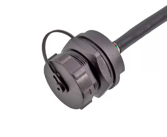 RJ45女性バックマウントレセプタクルとワイヤー接着（ねじ）