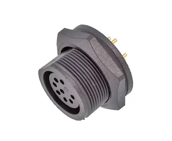 E13 PCBバックマウントメスレセプタクル（スレッド）