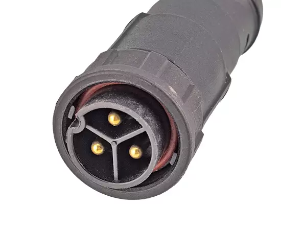 E13男性オーバーモールディングストレートプラグケーブル（銃剣）