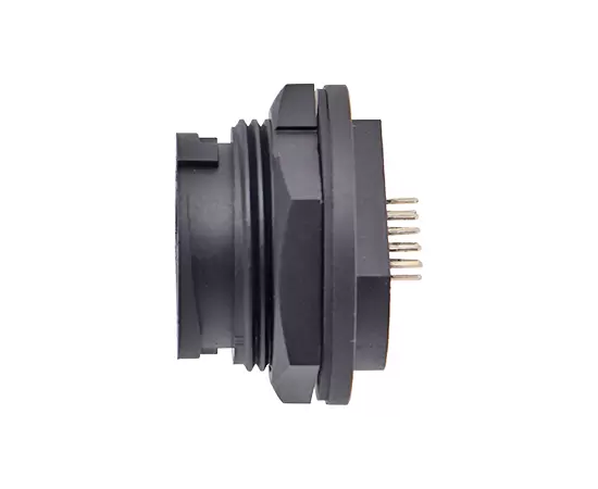 E16 ERJ45メスバックマウントPCBレセプタクル（銃剣）