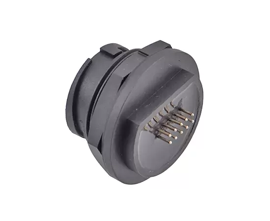 E16 ERJ45メスバックマウントPCBレセプタクル（銃剣）