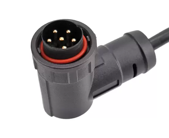 E13男性オーバーモールディング角度のあるプラグケーブル（銃剣）