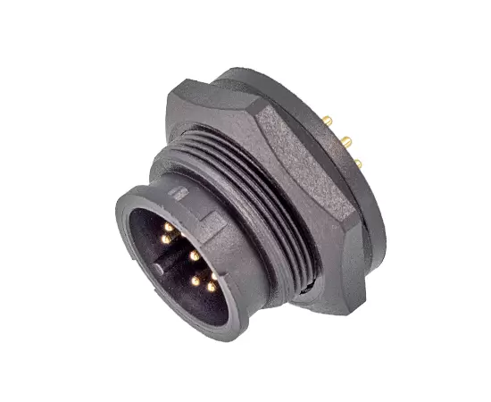 E13 PCBバックマウント男性レセプタクル（銃剣）