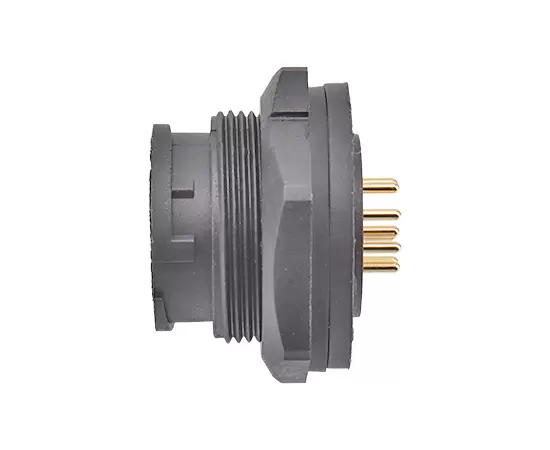 E13 PCBバックマウント男性レセプタクル（銃剣）