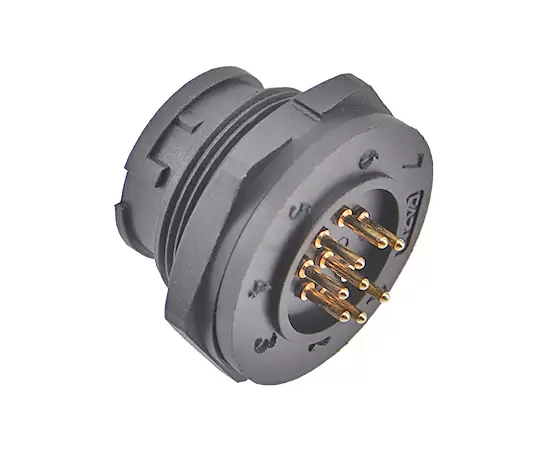 E13 PCBバックマウント男性レセプタクル（銃剣）