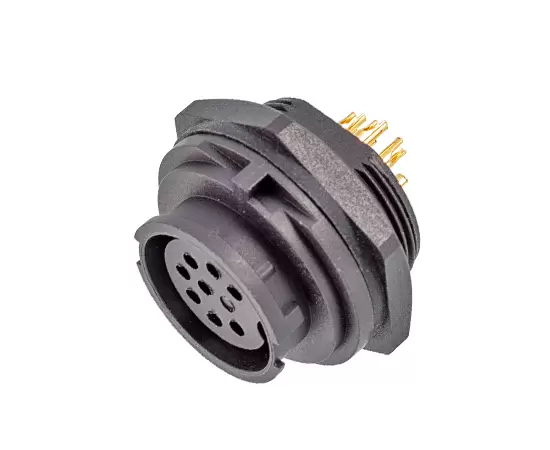 E13フロントマウントはんだ女性レセプタクル（銃剣）