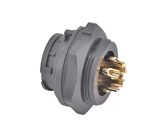 E13フロントマウントはんだ女性レセプタクル（銃剣）