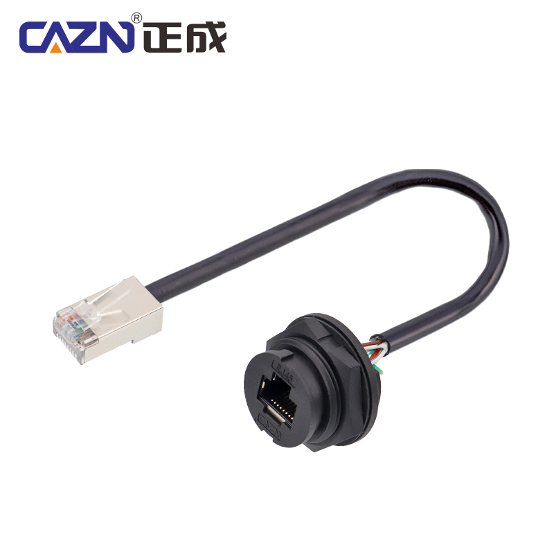 rj45女性バックマウントレセプタクルとワイヤーノングロー（銃剣）
