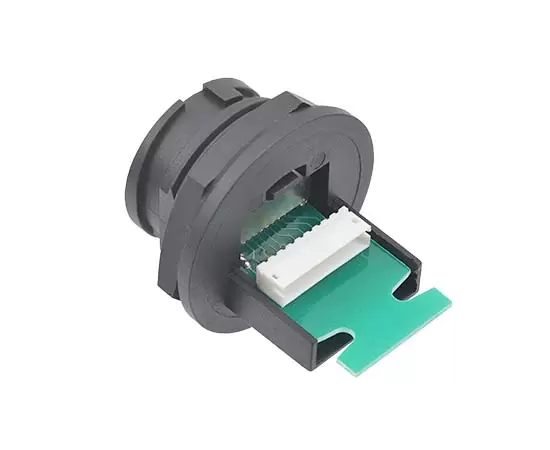 E16 RJ45メスボードリアシングルイーサネットポートテールプレートソケット付きターミナル（銃剣）