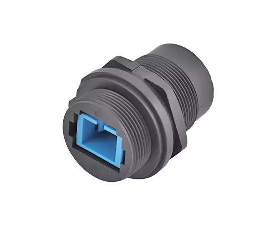 FDDIシングルモードシングルコアフロントマウントレセプタクル（スレッド）