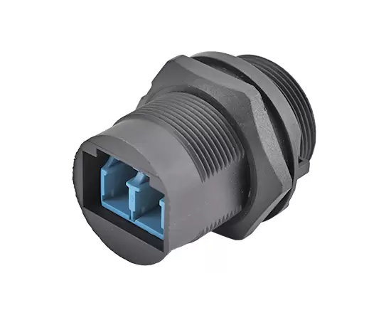 FDDIシングルモードダブルコアフロントマウントレセプタクル（ねじれ）