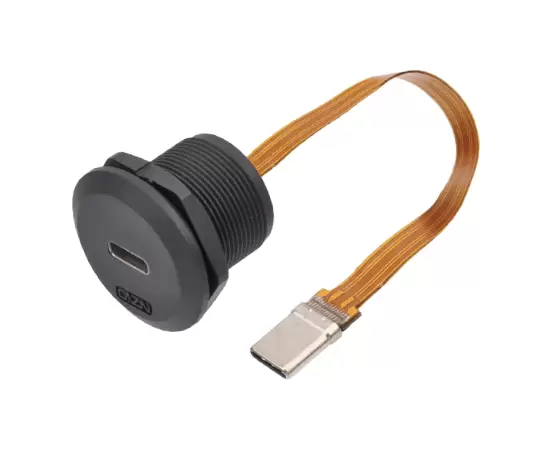 EPタイプ-Cパネルタイプボードフロントインストール女性/男性ストレートFPCソケット（スレッド）