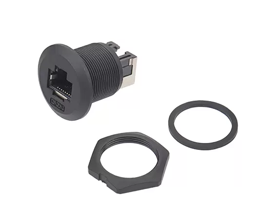 EP-RJ45パネルデュアルメスソケットのフロントインストール（スレッド）