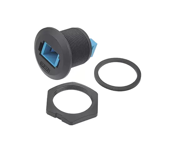 EP-FDDIシングルモードシングルコアフロントマウントレセプタクル（スレッド）