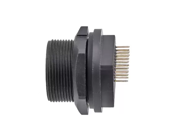 HDMIメスバックマウントPCBレセプタクル（ねじれ）