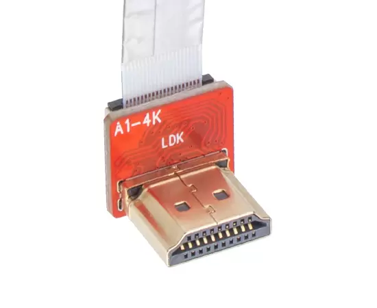 HDMIメスバックマウントへのR/A HDMI男性FFCタイプ（スレッド）