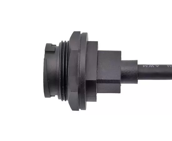 E16 HDMIメスバックパネルマウントレセプタクルからstr.maleケーブル（銃剣）