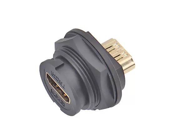 E16 EHDMI女性から女性のバックマウントレセプタクル（銃剣）