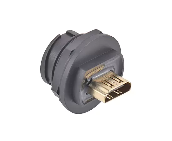 E16 EHDMI女性から女性のバックマウントレセプタクル（銃剣）