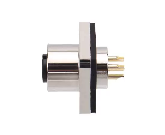 M12四角いフランジ女性ソケット（はんだ、14*14）