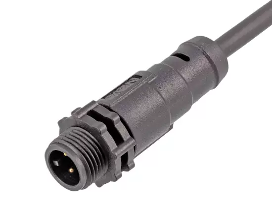 E7ストレートオスオーバーモールド交配プラグ（ねじれ）