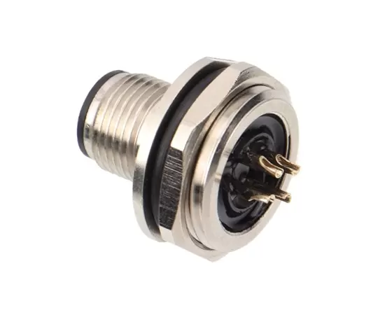 M12男性フロントマウントソケットはんだねじPG11