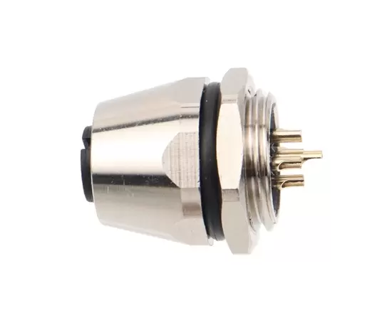 M12女性フロントマウントソケット（はんだ、ねじPG9、弾丸タイプ）