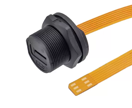 e-nano sim女性バックマウントはんだレセプタクル（ねじれ）